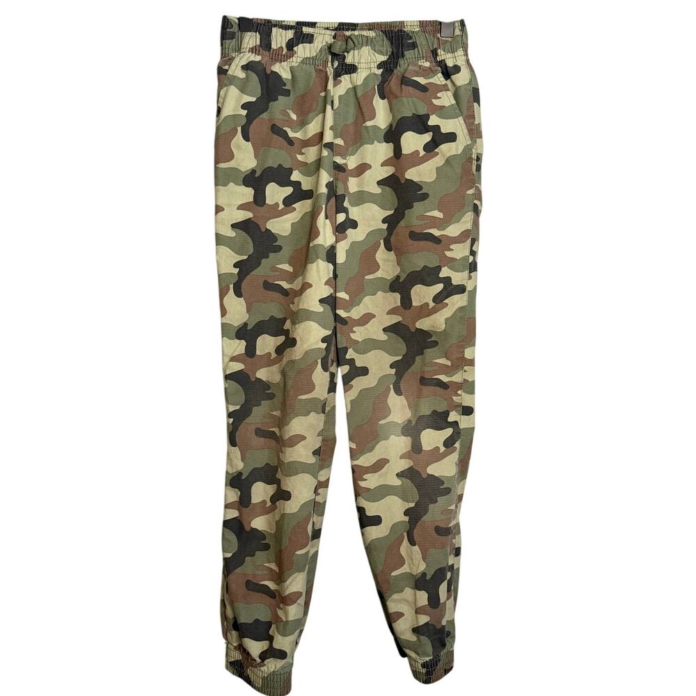 Children’s Place Boys 10 Camo Jogger Pants Green Brown 100% Cotton